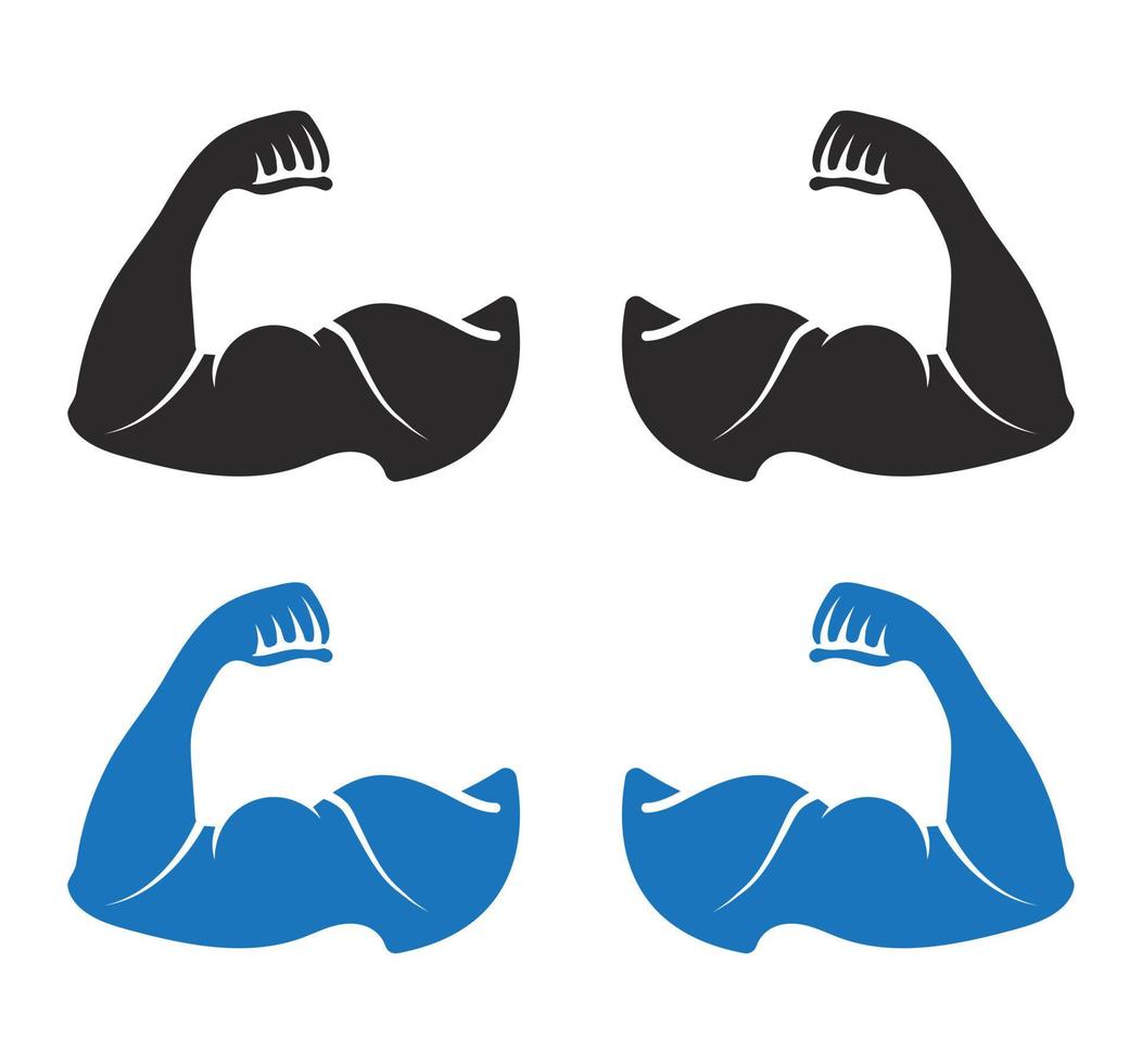 Bodybuilder or  biceps brachii flat vector icon for apps or website