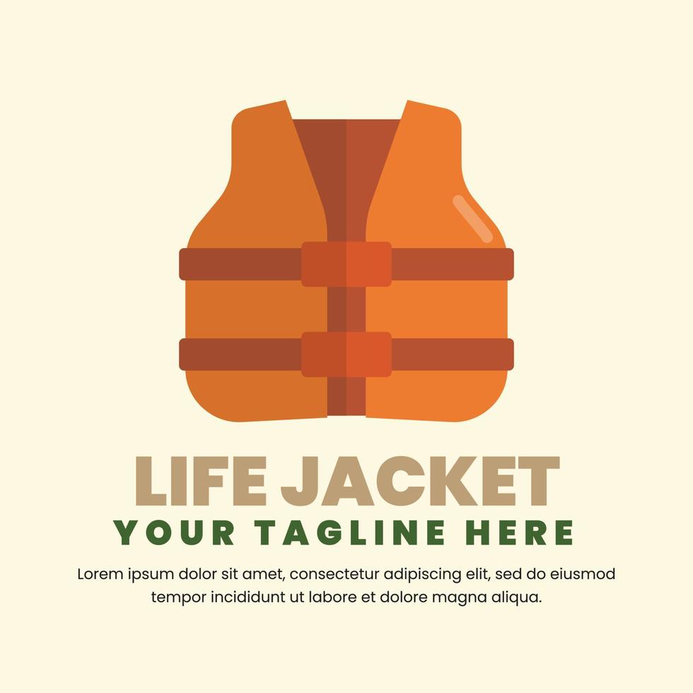 Life jacket vector image