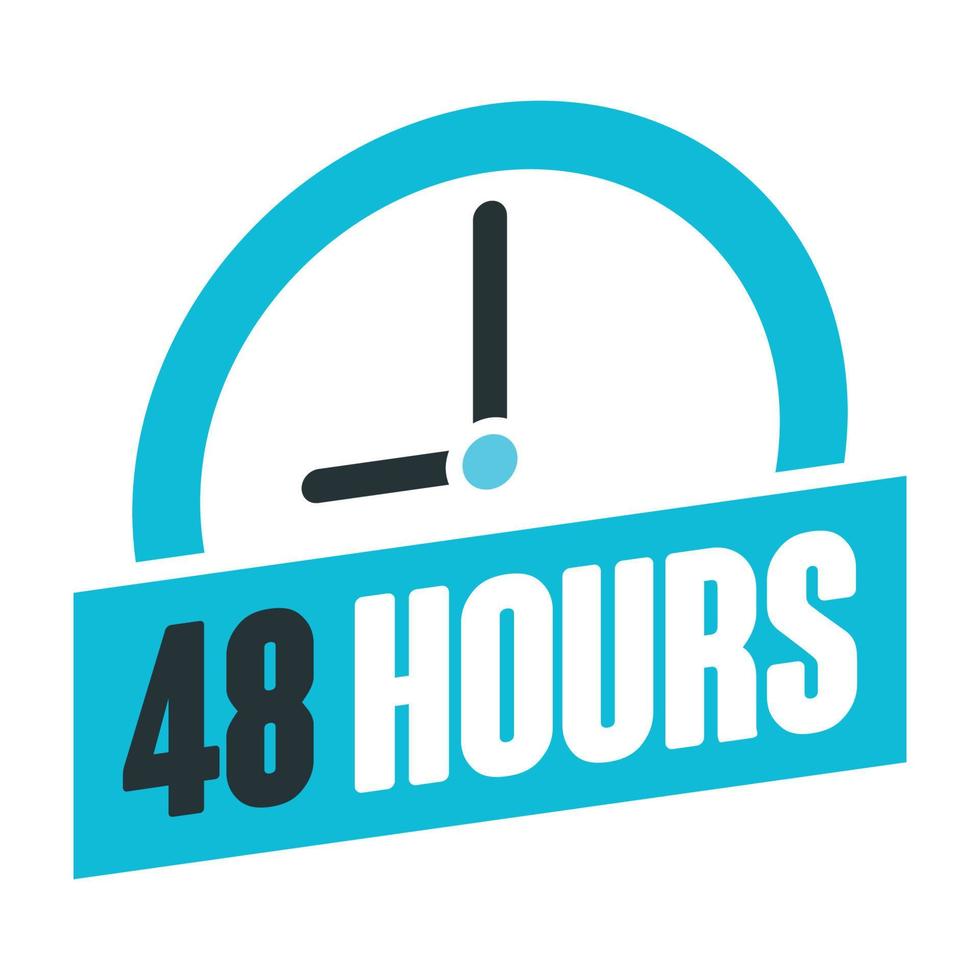 24 hour service everyday badge style 12 vector