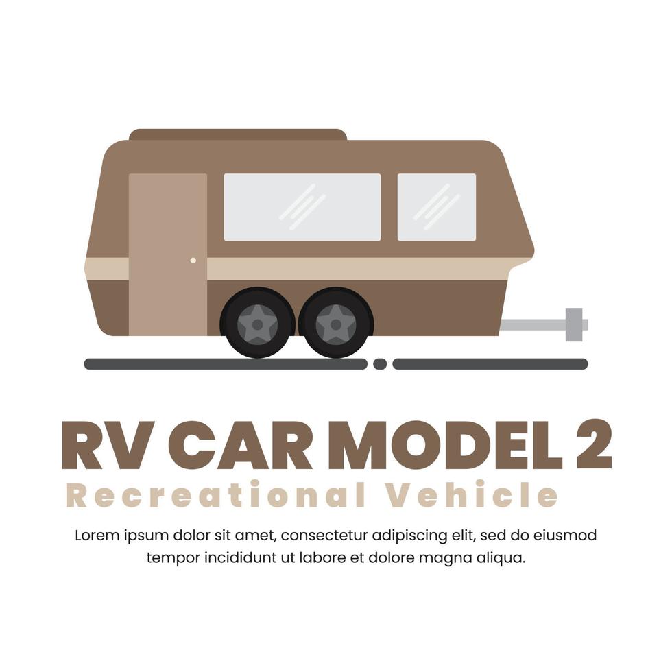 Recreational vehicle rv model 2 vector