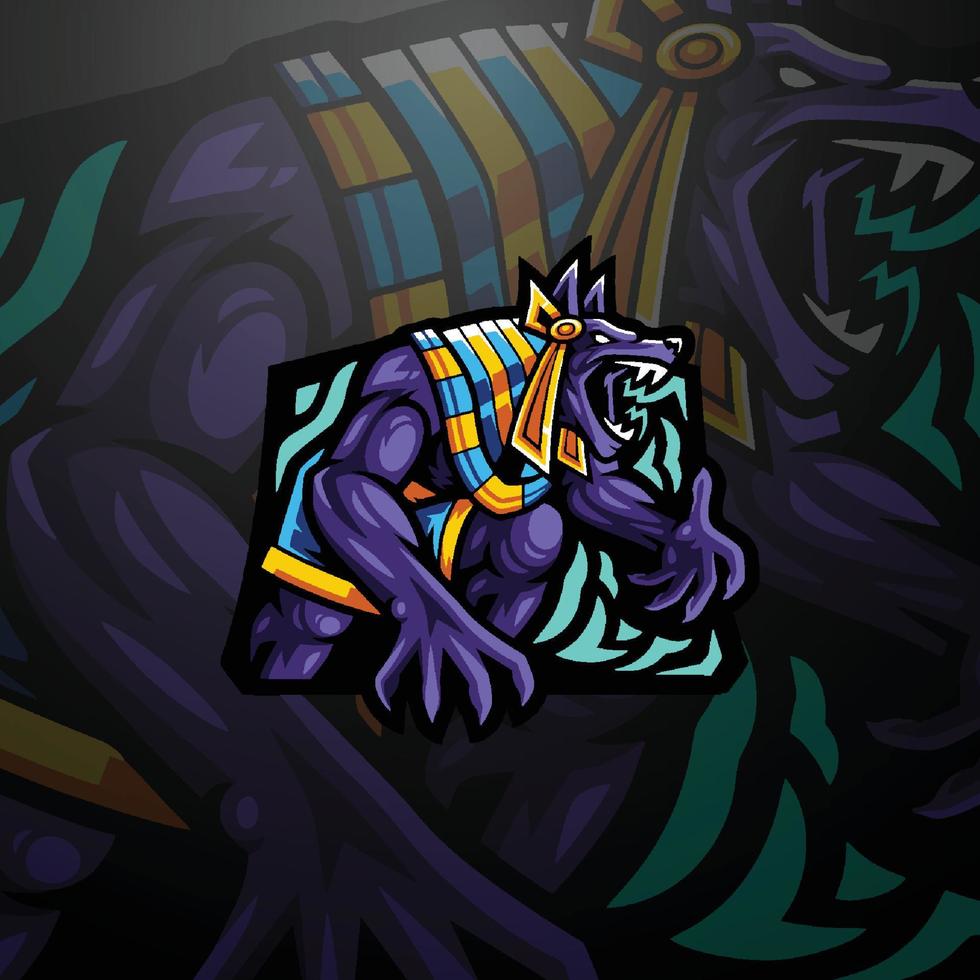 gamer mascot logo vector