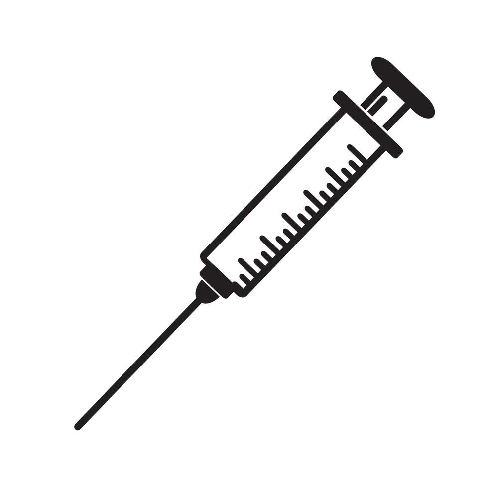 simple minimalist syringe design. vector illustrator eps 10