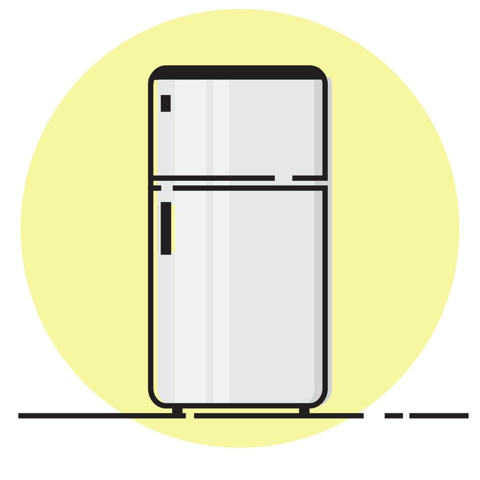 vector de diseño de refrigerador, ilustrador vectorial eps 10