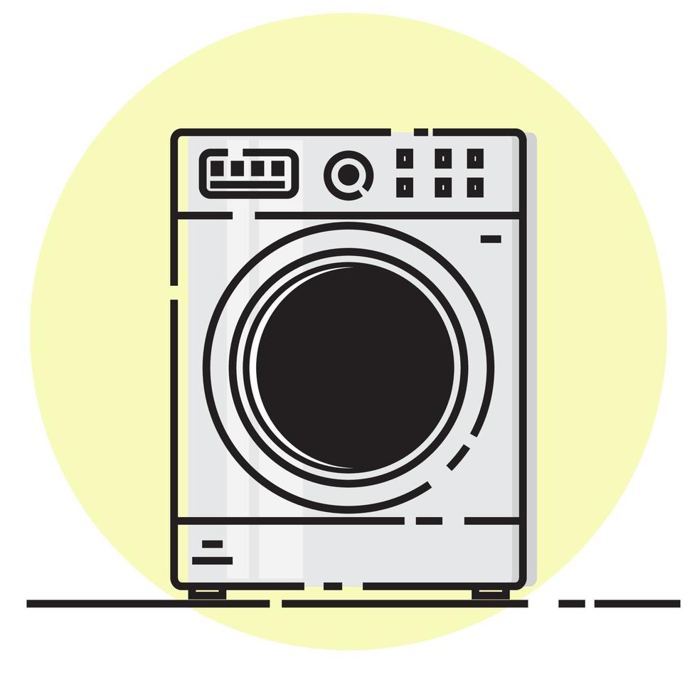 washing machine vector design, illustrator eps