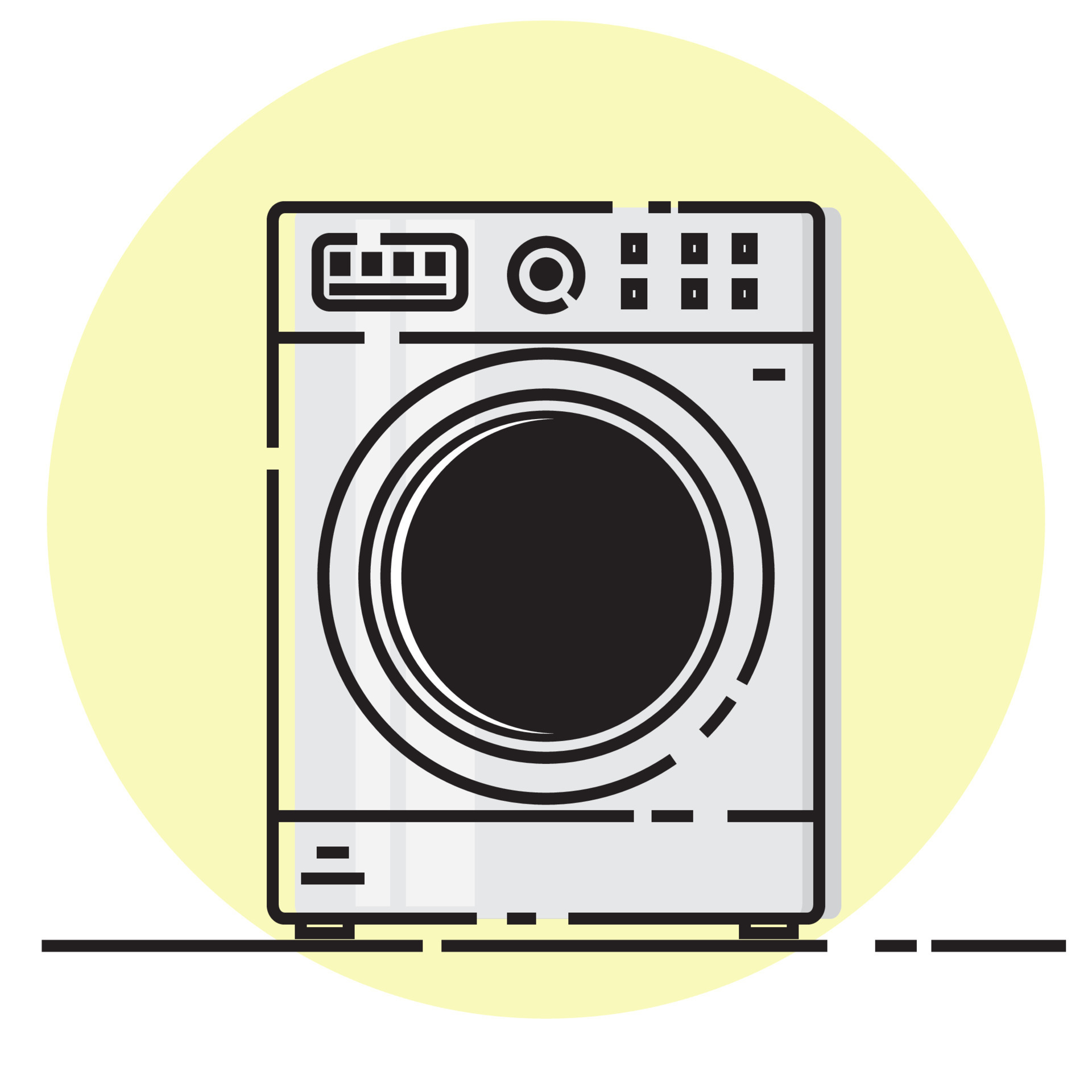 washing machine vector design, illustrator eps 13570316 Vector Art at
