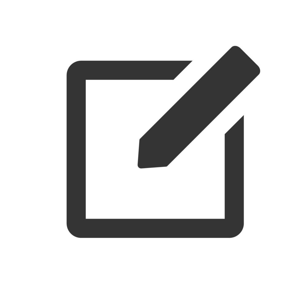 vector illustration of icon sign edit flat design