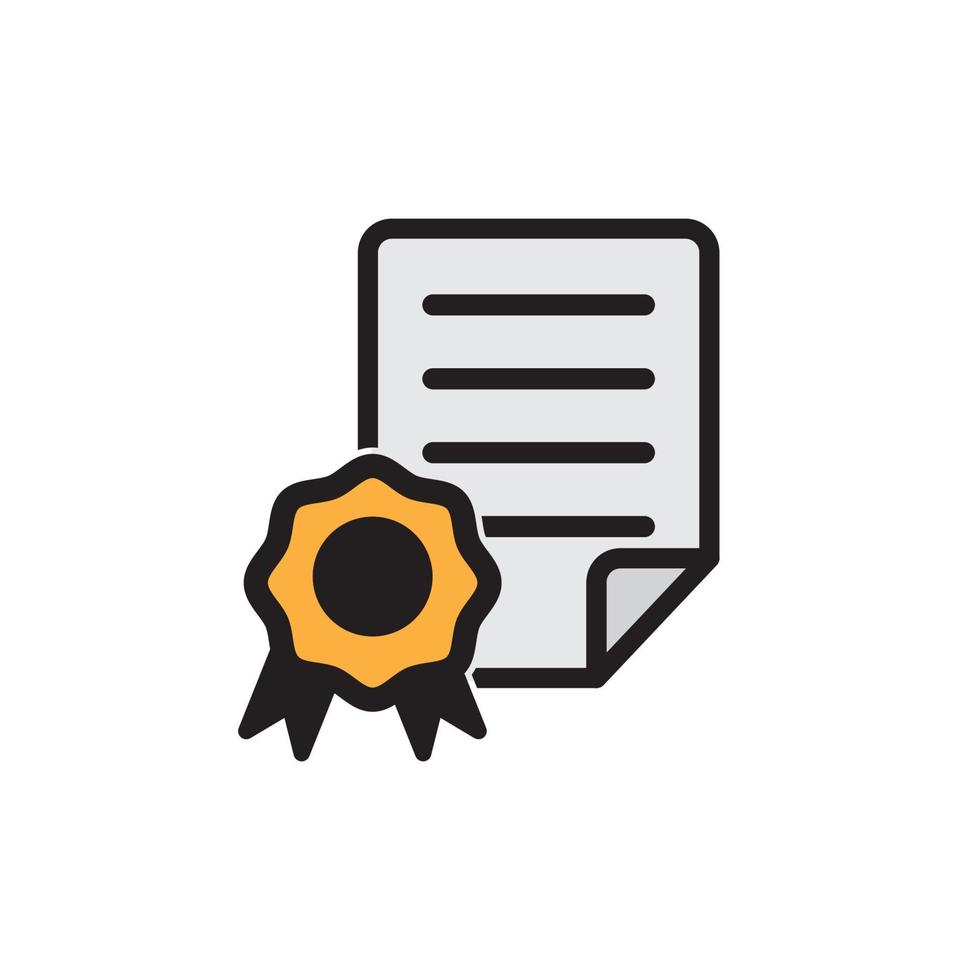 template certificate icon vector illustration