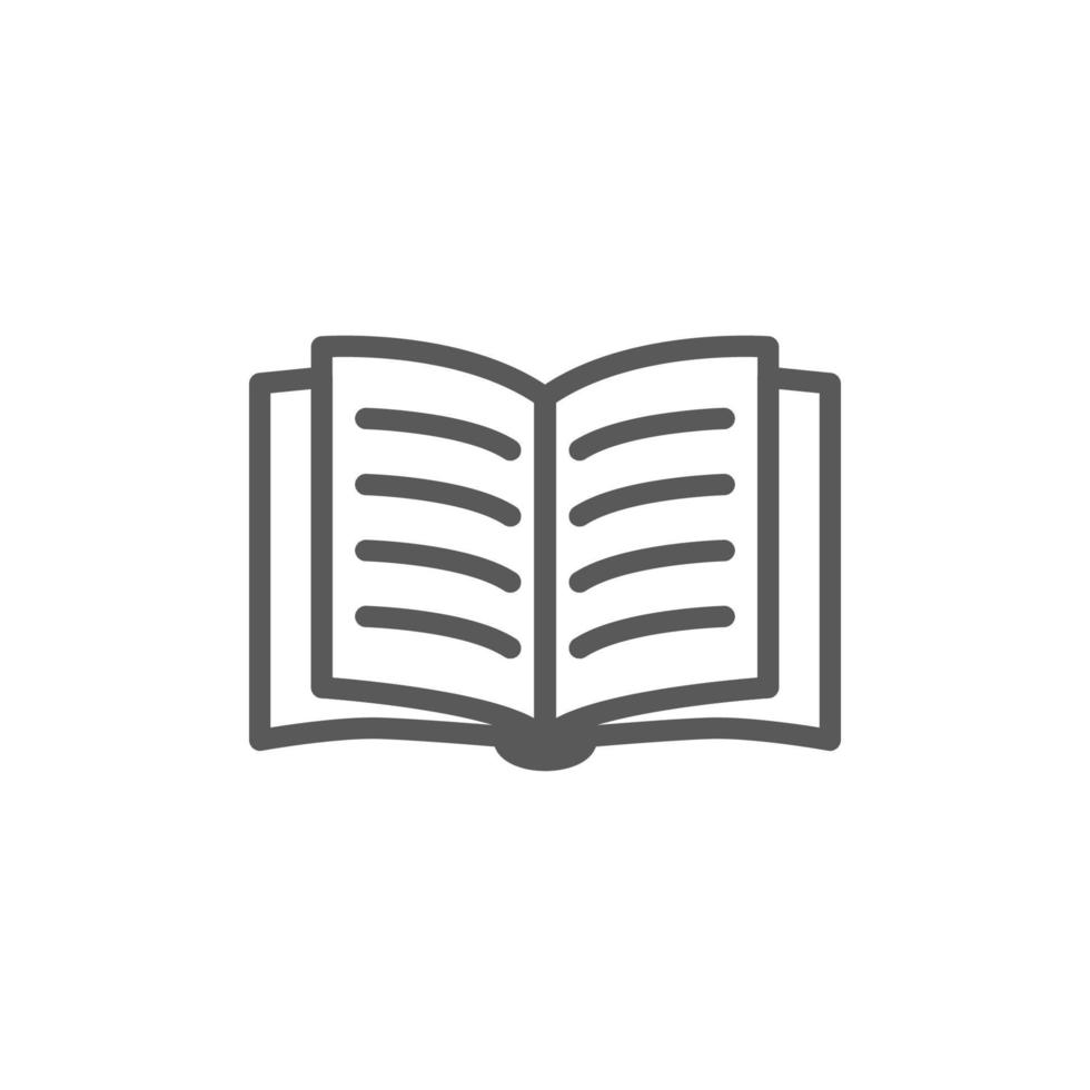 vector illustration of book icon, book page