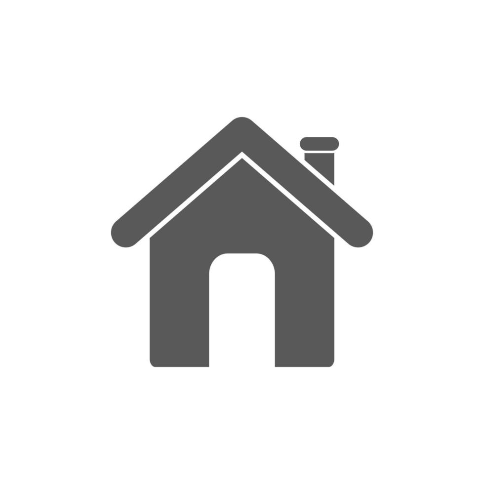 vector illustration of flat design home icon