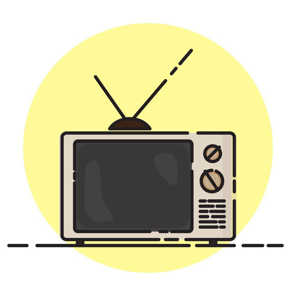 old school television design vector illustrator eps10