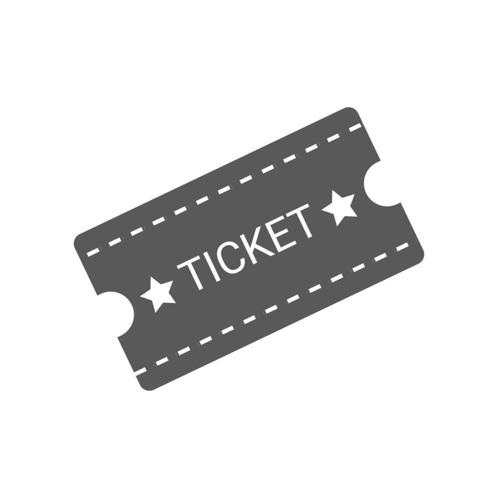 vector illustration of flat design ticket icon