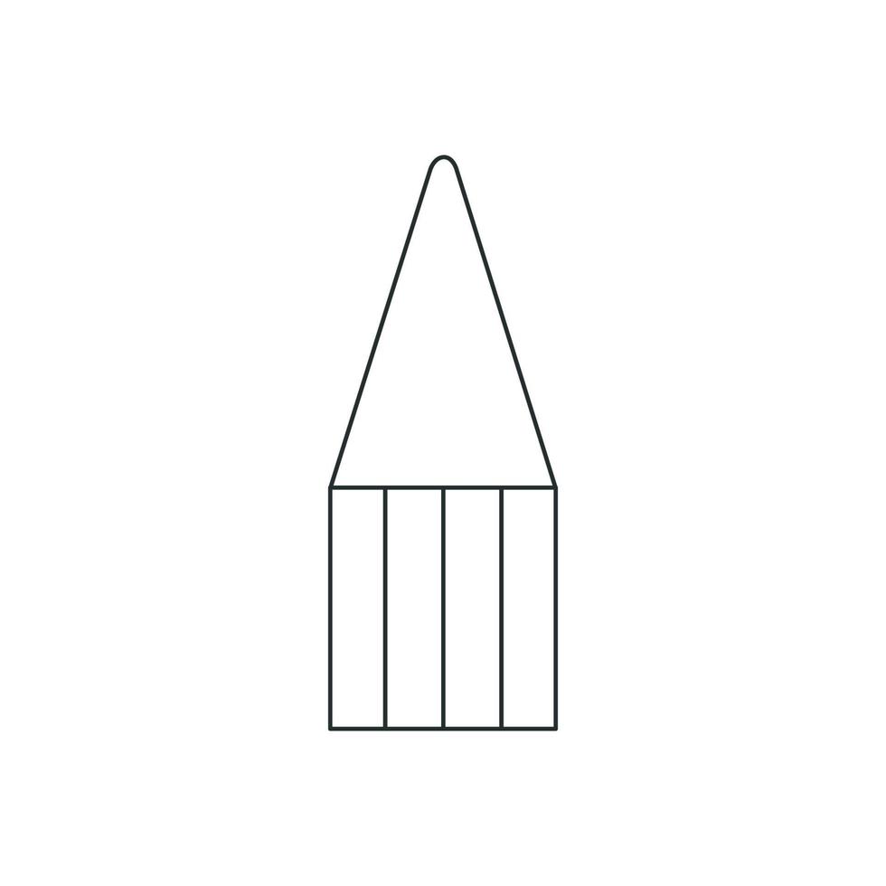 Flat vector illustration in childish style. Hand drawn tennis ball collector.