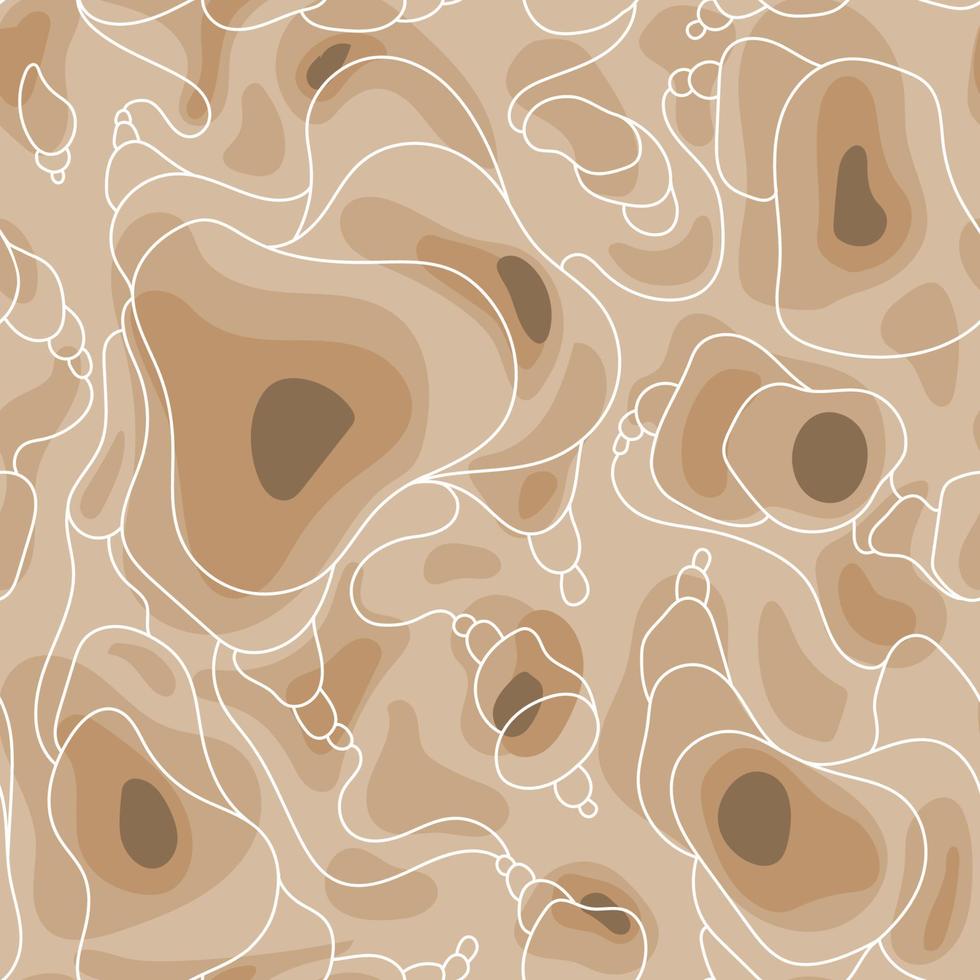 Resumen de patrones sin fisuras vector doodle gravámenes textura beige natural colors.trendy moderno patrón de líneas de doodle de forma orgánica con formas irregulares textura.diseño moderno fondo abstracto, impresión, papel