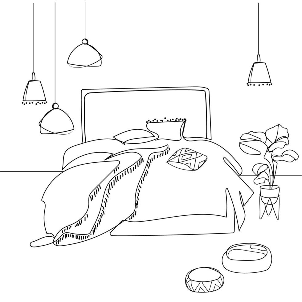 49500 Bedroom Drawings Illustrations RoyaltyFree Vector Graphics  Clip  Art  iStock