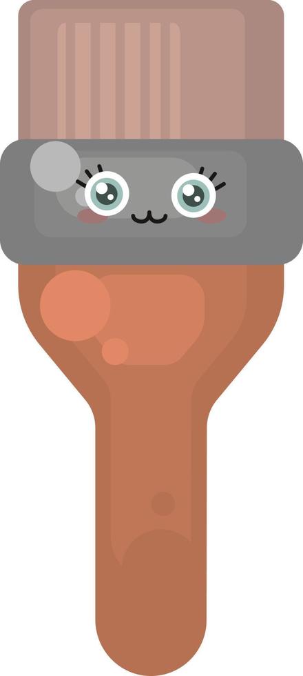 Paint brush, illustration, vector on white background