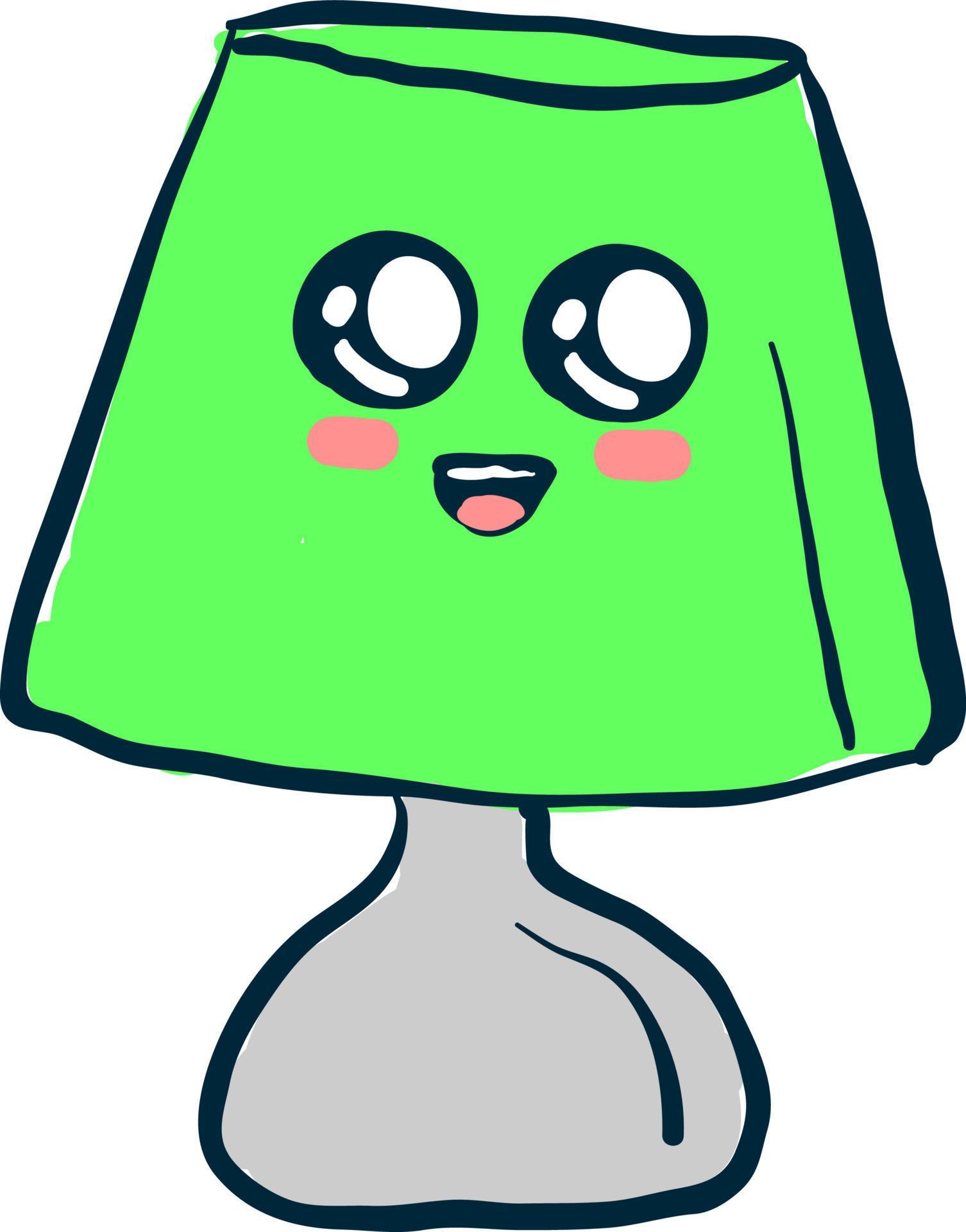 Cute lamp, illustration, vector on white background. 13570834 Vector