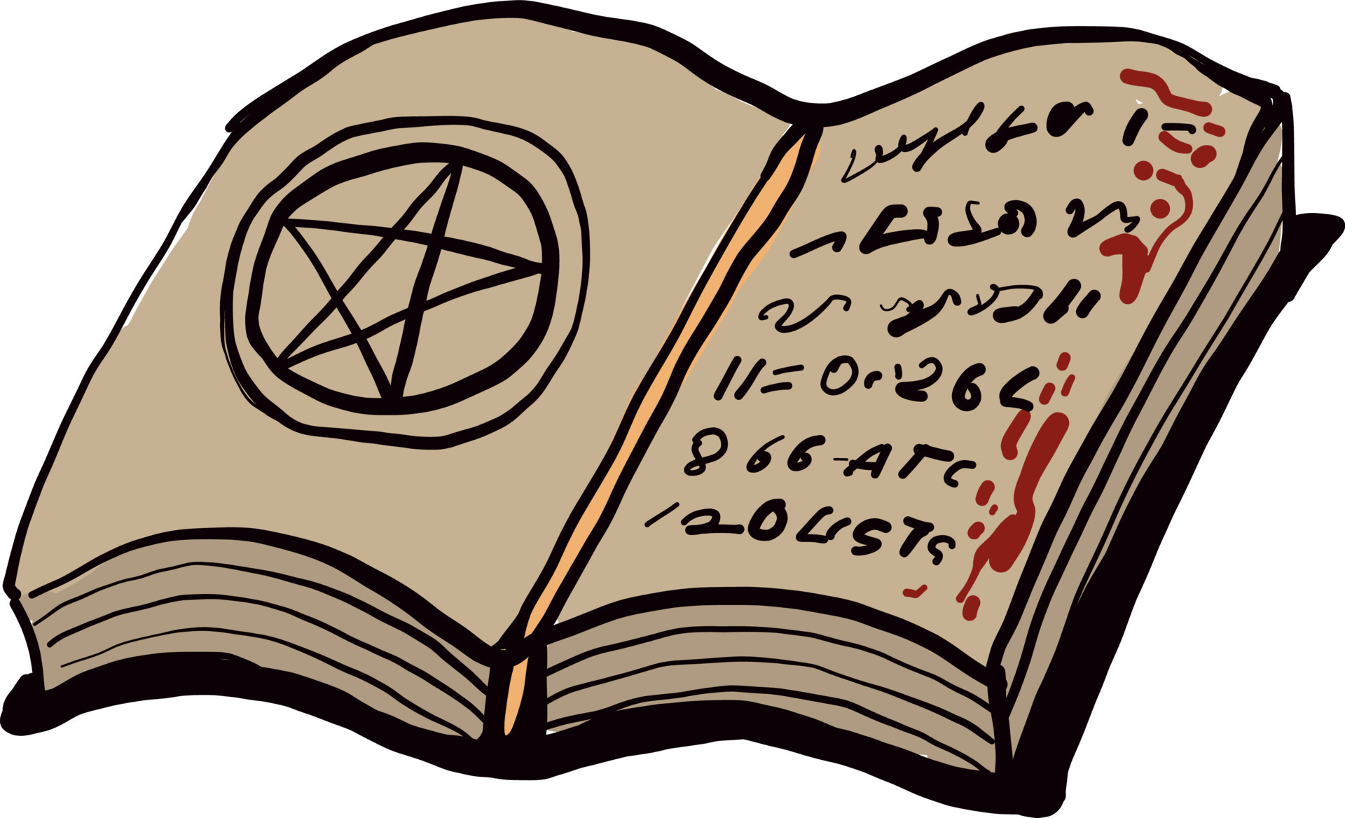 Spell book, illustration, vector on white background 13571022 Vector ...