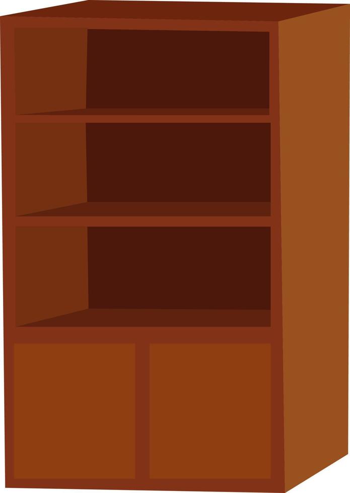 Cupboard, illustration, vector on white background.
