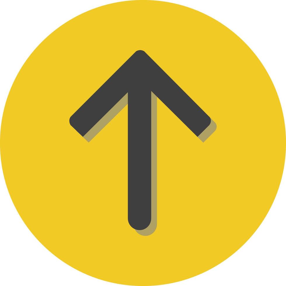Arrow pointing up, illustration, vector, on a white background