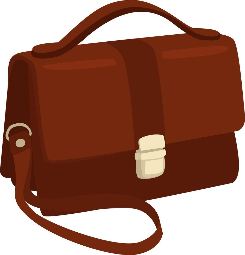 Men bag, illustration, vector on white background