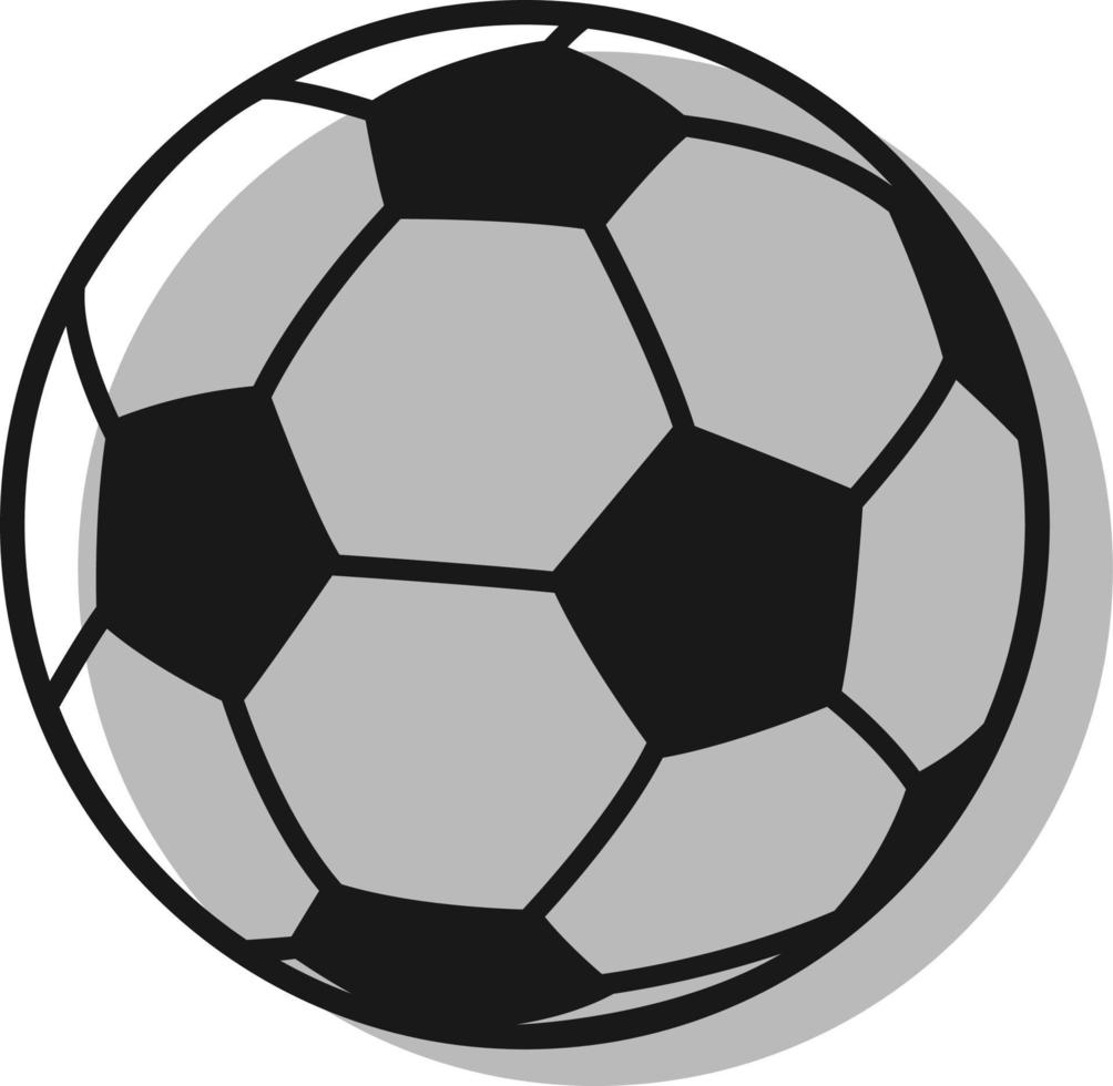 Foot ball, illustration, vector on white background.