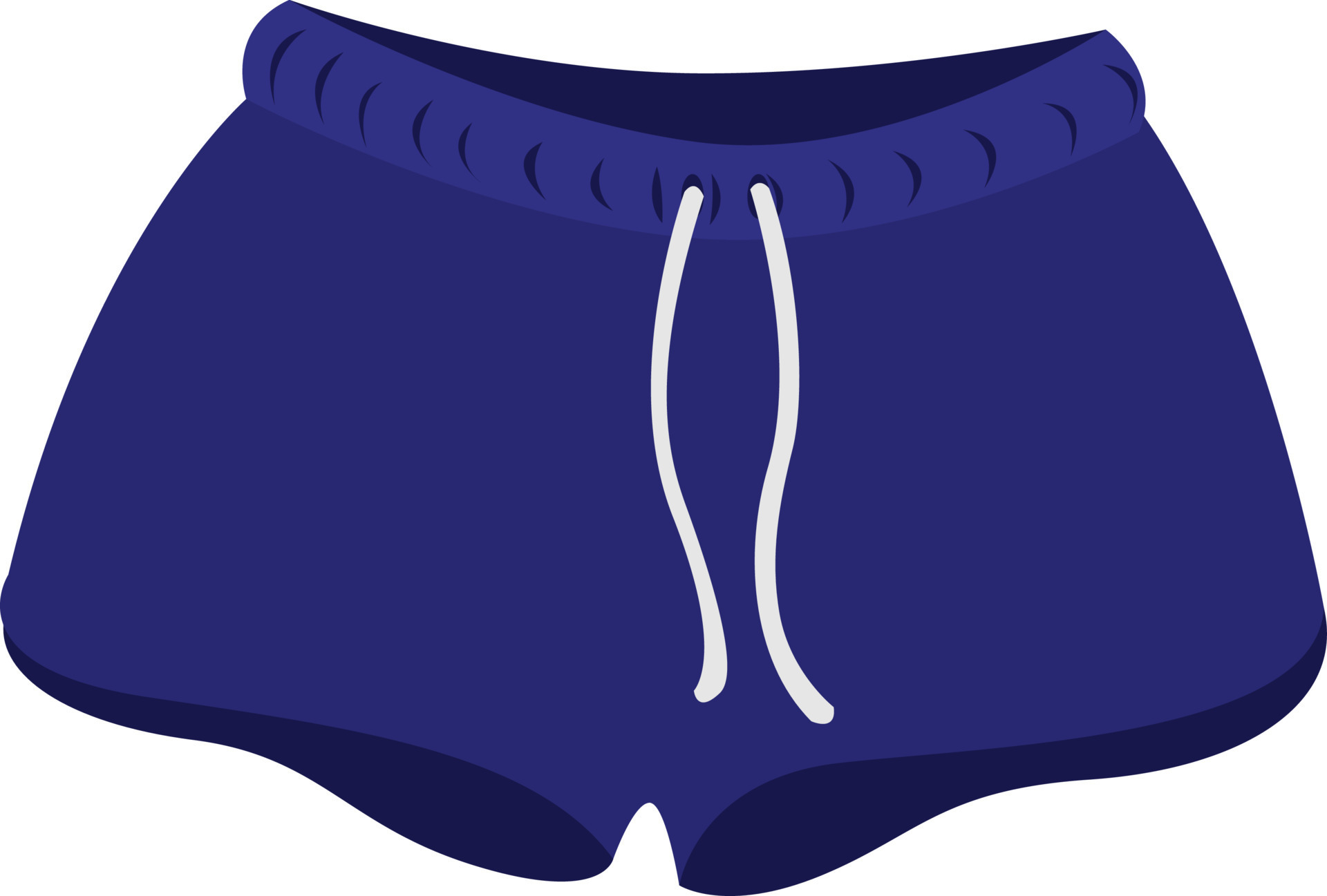 Blue shorts, illustration, vector on white background. 13571298 Vector ...