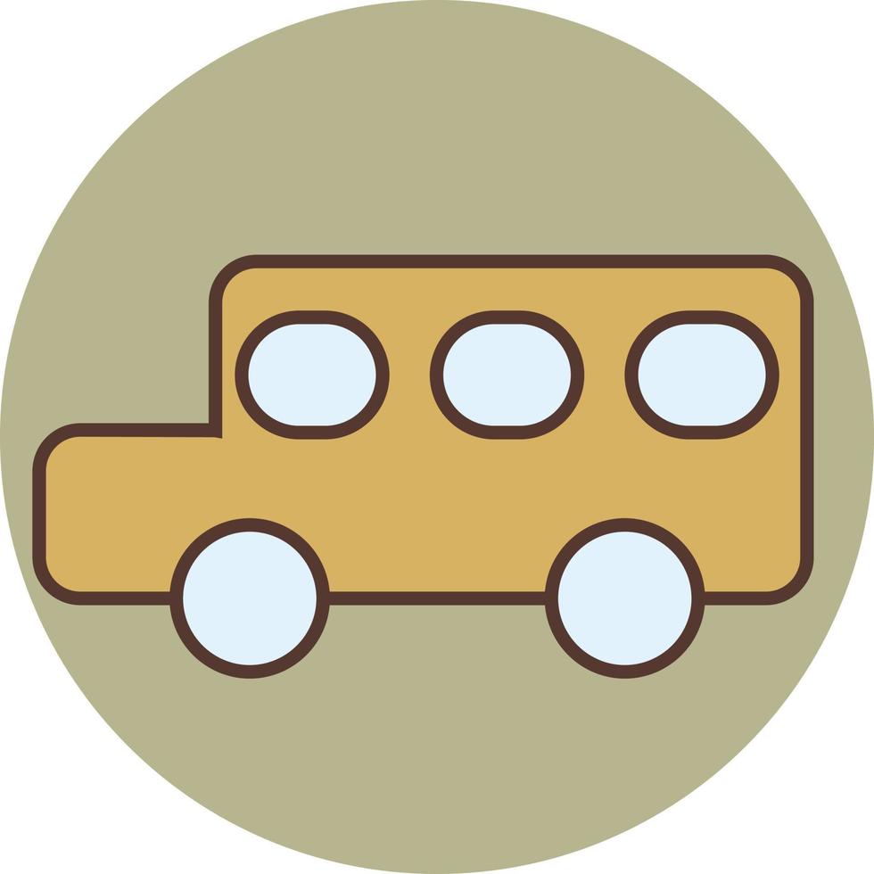 School bus, illustration, vector on a white background.
