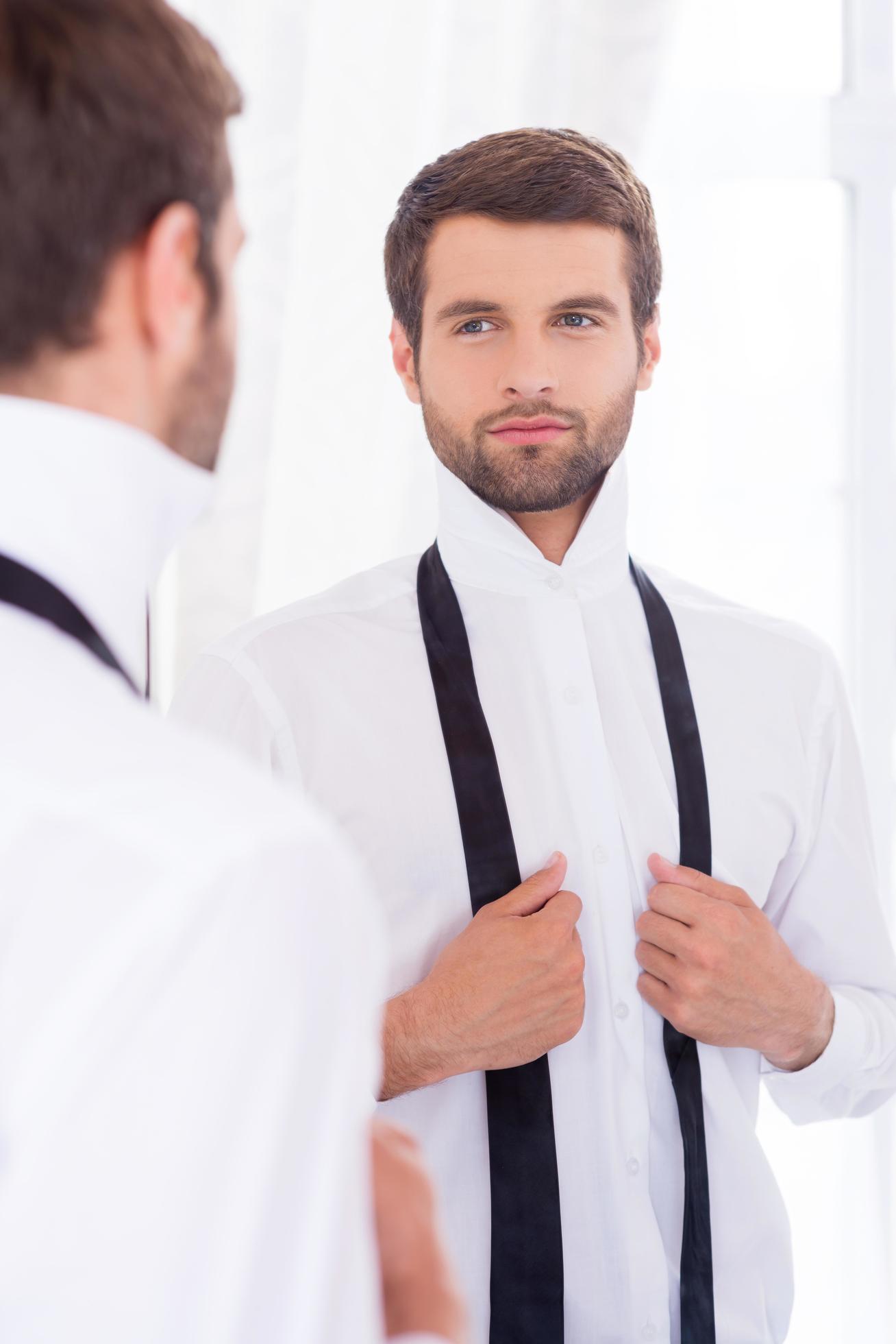 untied necktie