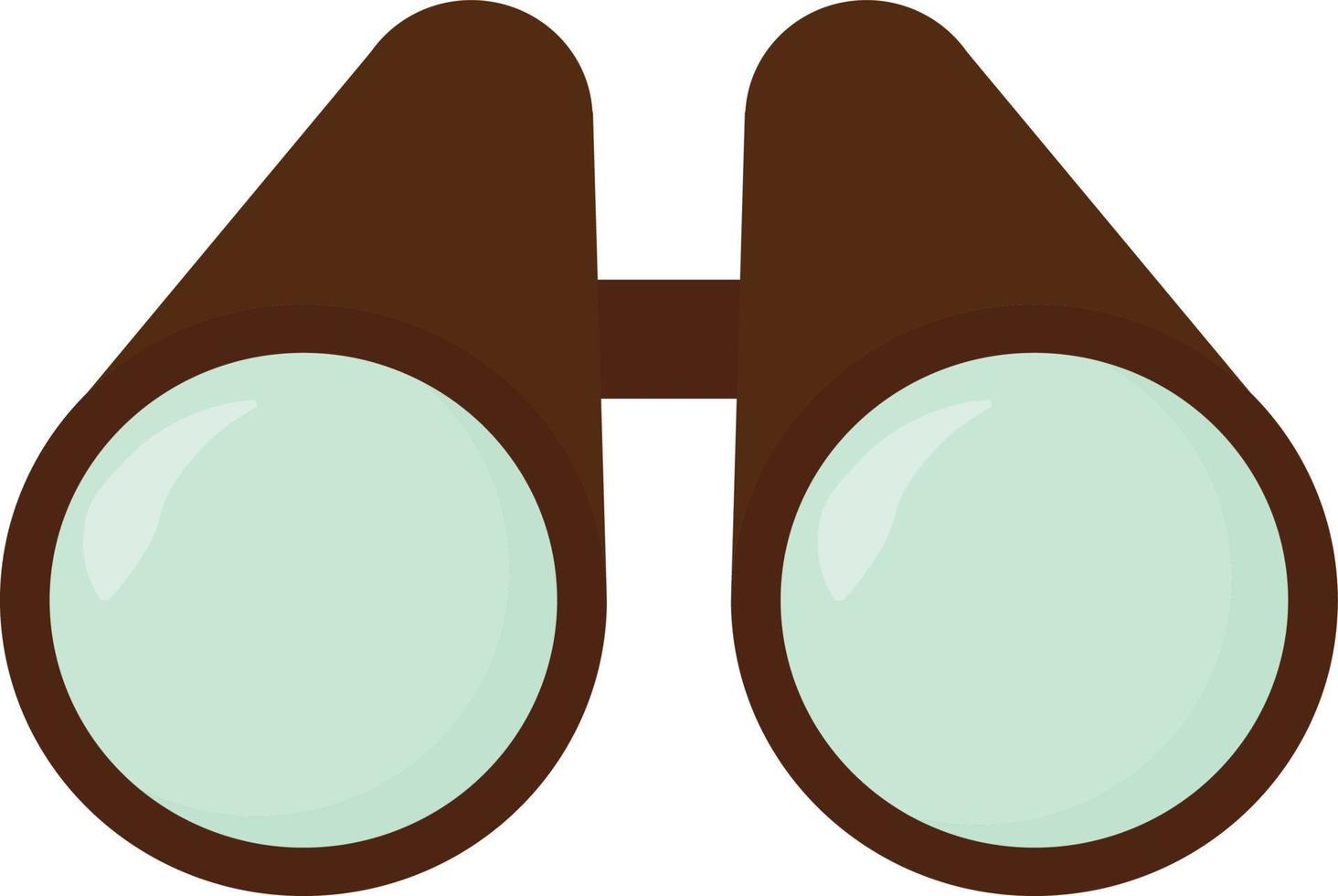 Binoculars, illustration, vector on white background.