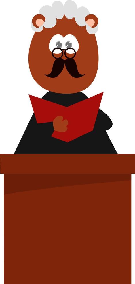 Court judge ,illustration,vector on white background vector