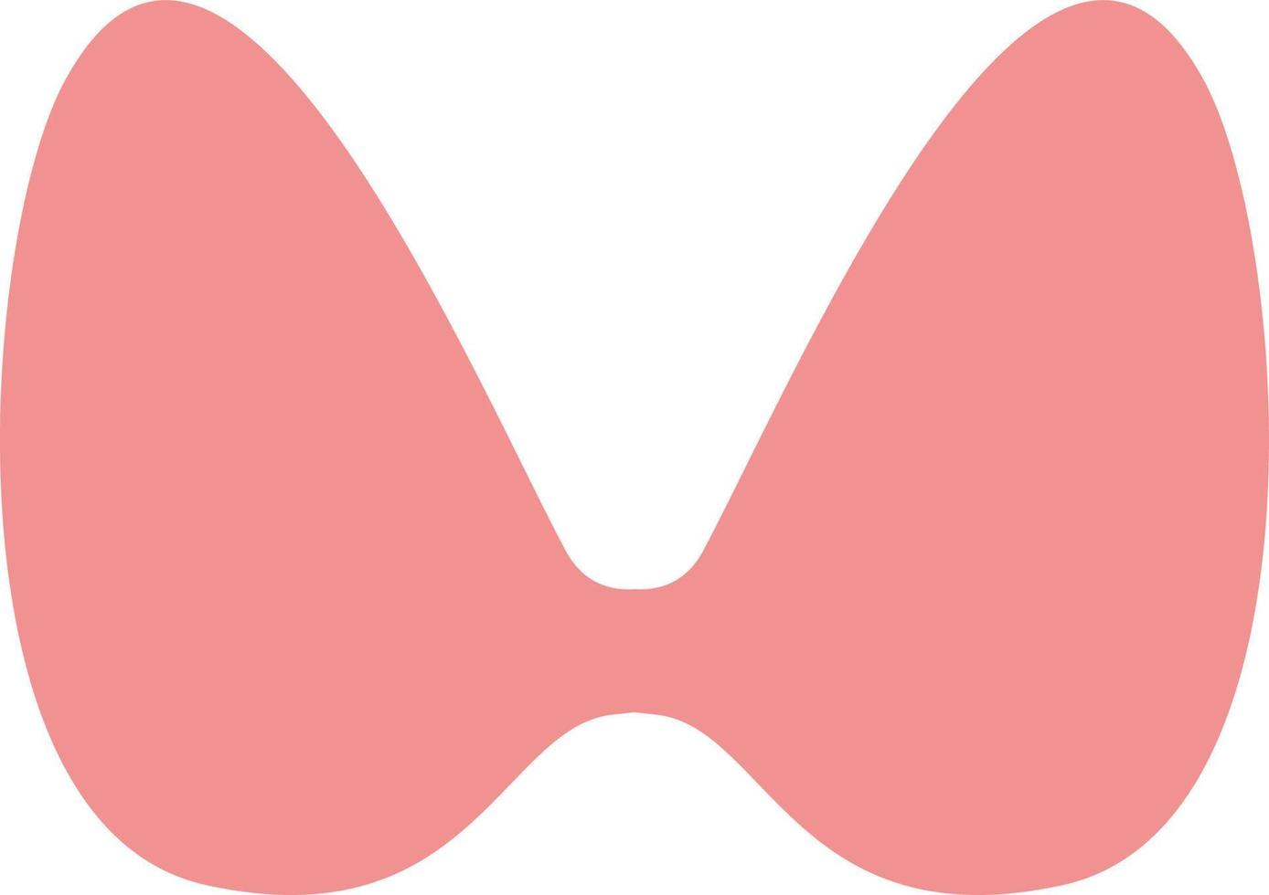 sujetador rosa simple, ilustración, vector, sobre un fondo blanco. vector