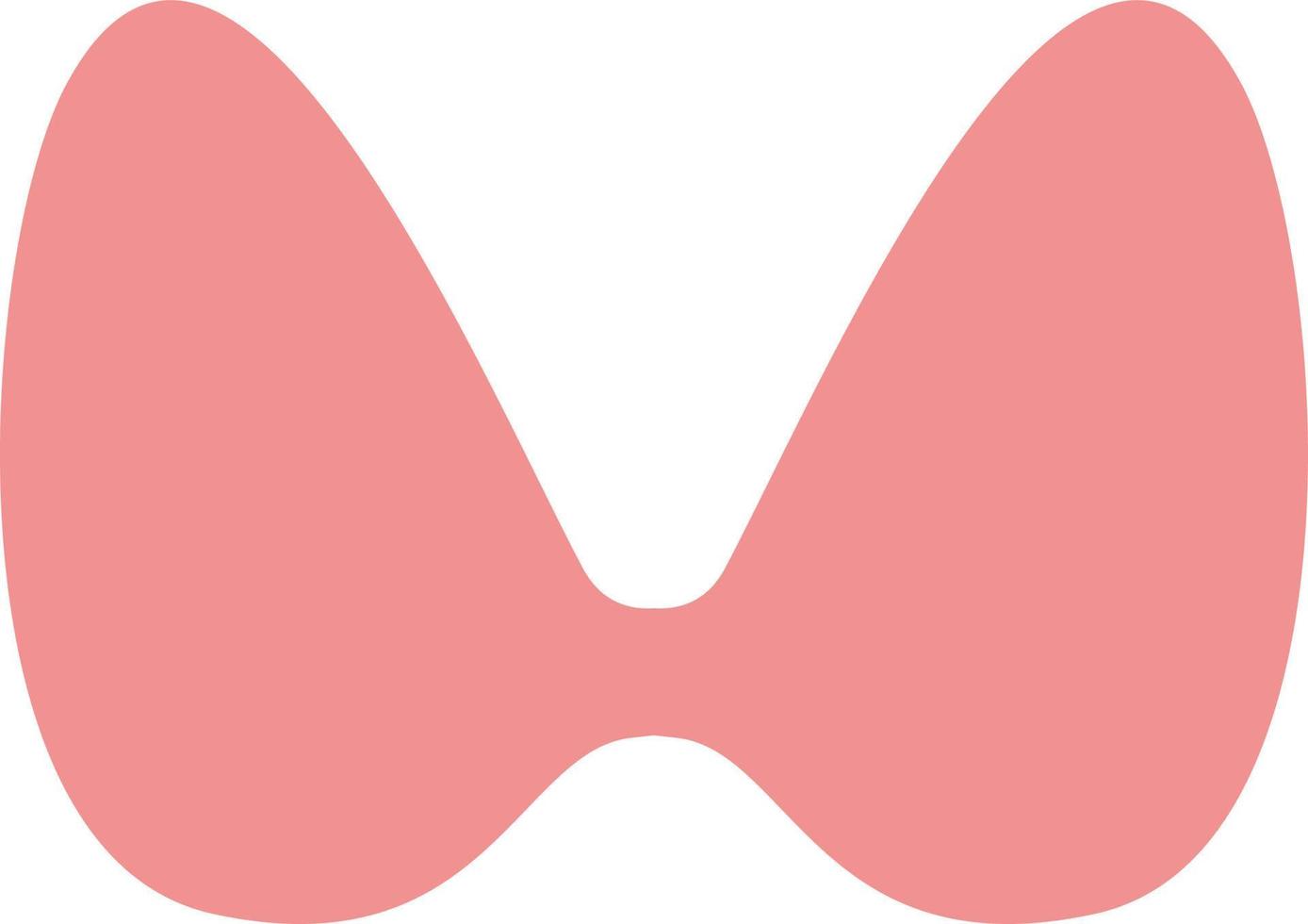 Simple Pink bra, illustration, vector, on a white background. vector