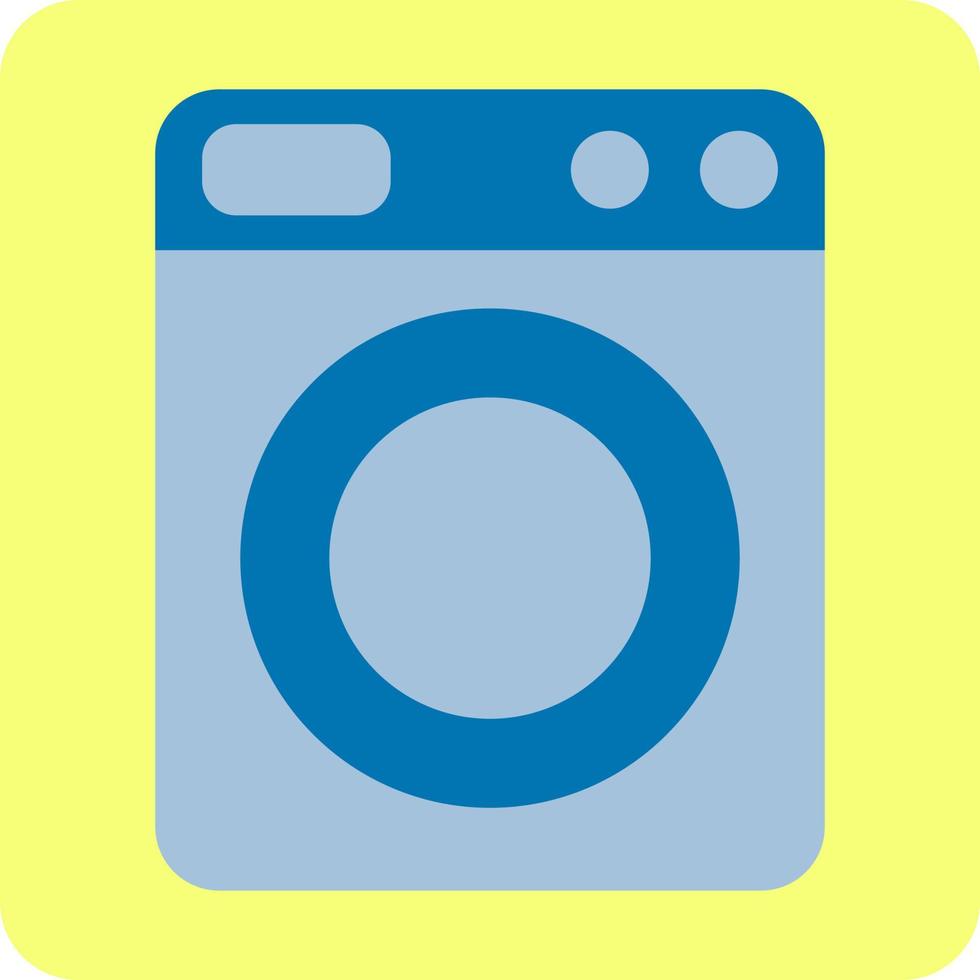 Electric washing machine, illustration, vector, on a white background. vector