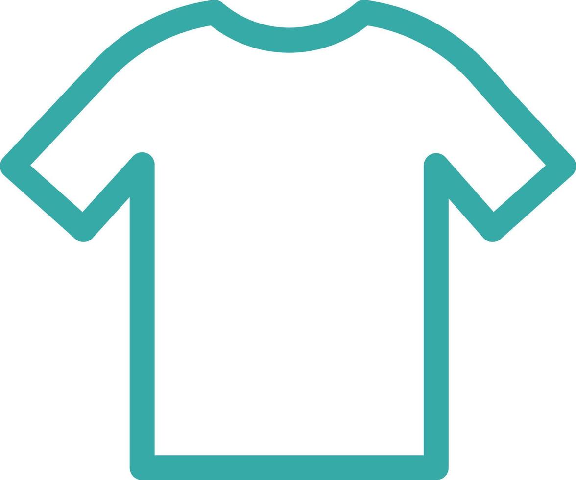 Short sleeved shirt, illustration, vector on a white background.