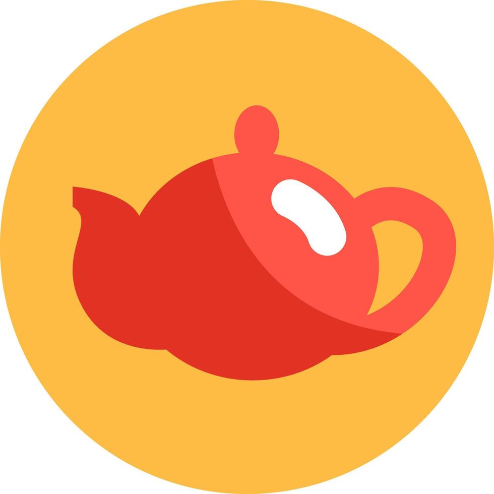 Breakfast teapot, illustration, vector on a white background.