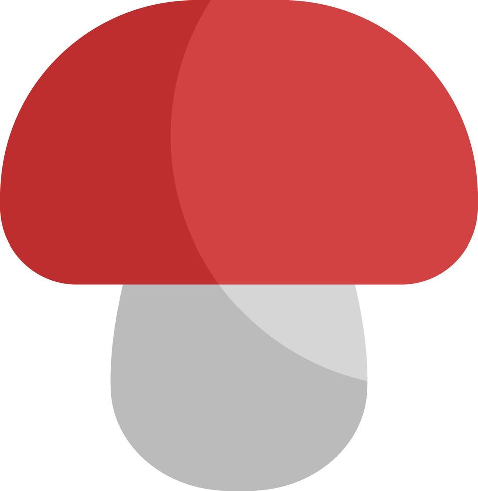 Red mushroom, illustration, vector on a white background.