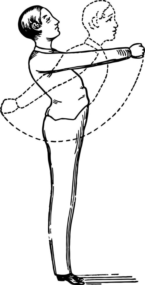 One Way to Exercise vintage illustration vector