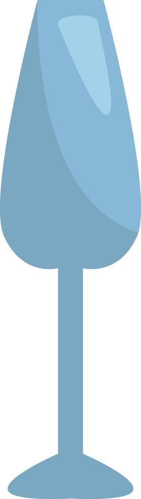 Champagne glass, illustration, vector, on a white background. vector