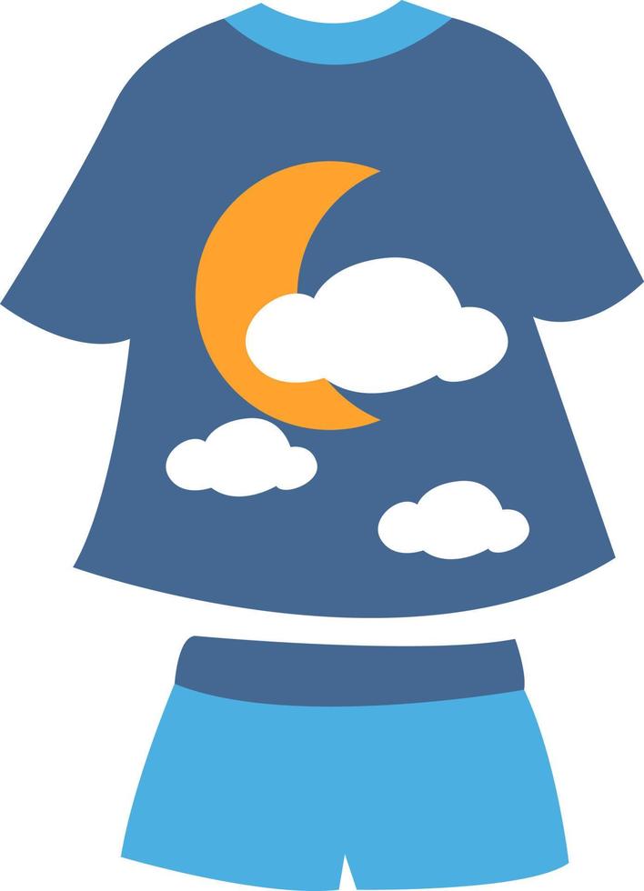 Pajamas, illustration, vector on white background.