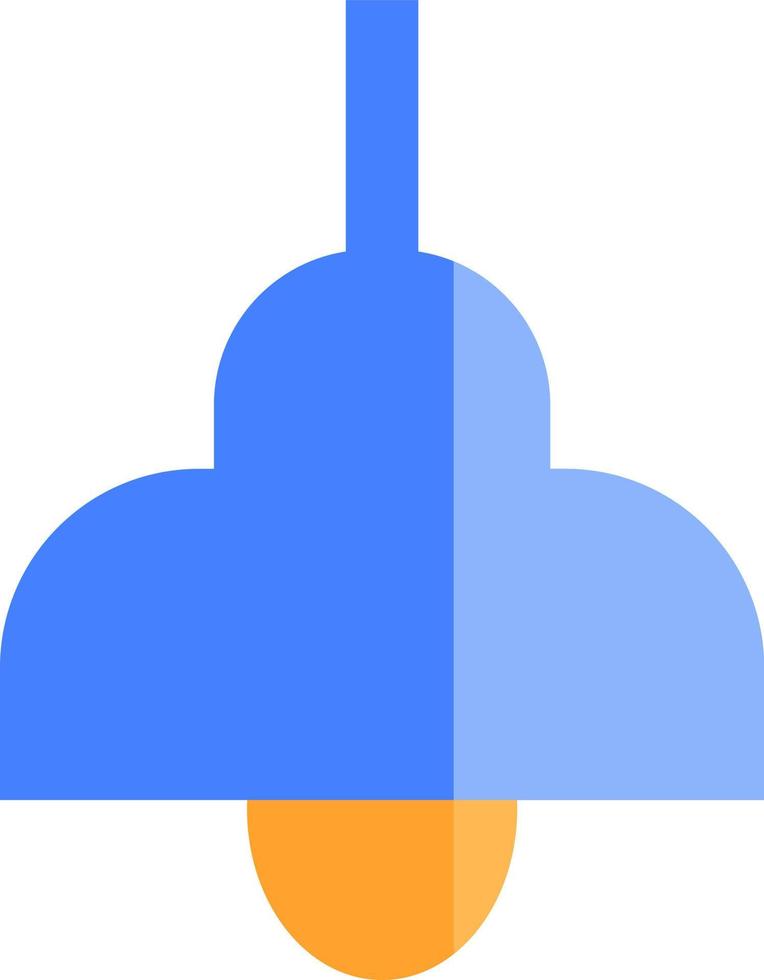 Blue chandelier, illustration, vector, on a white background. vector