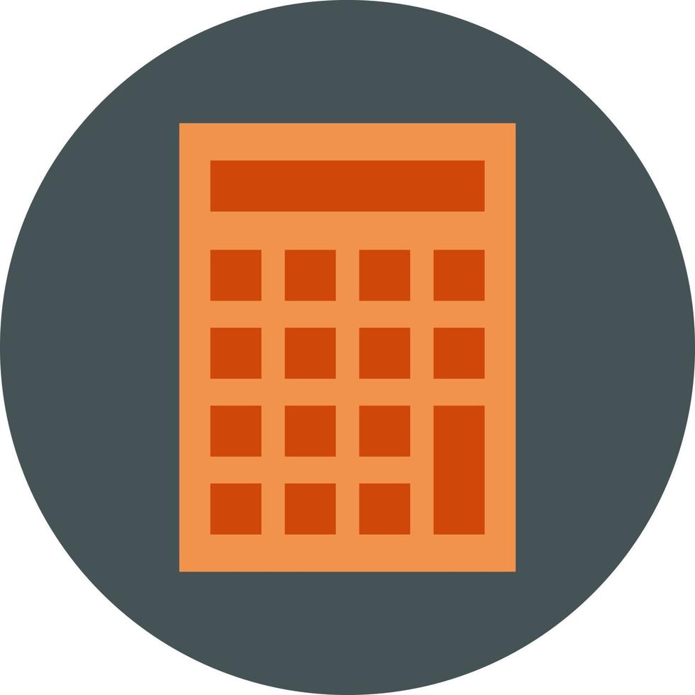 Red calculator, illustration, on a white background. vector