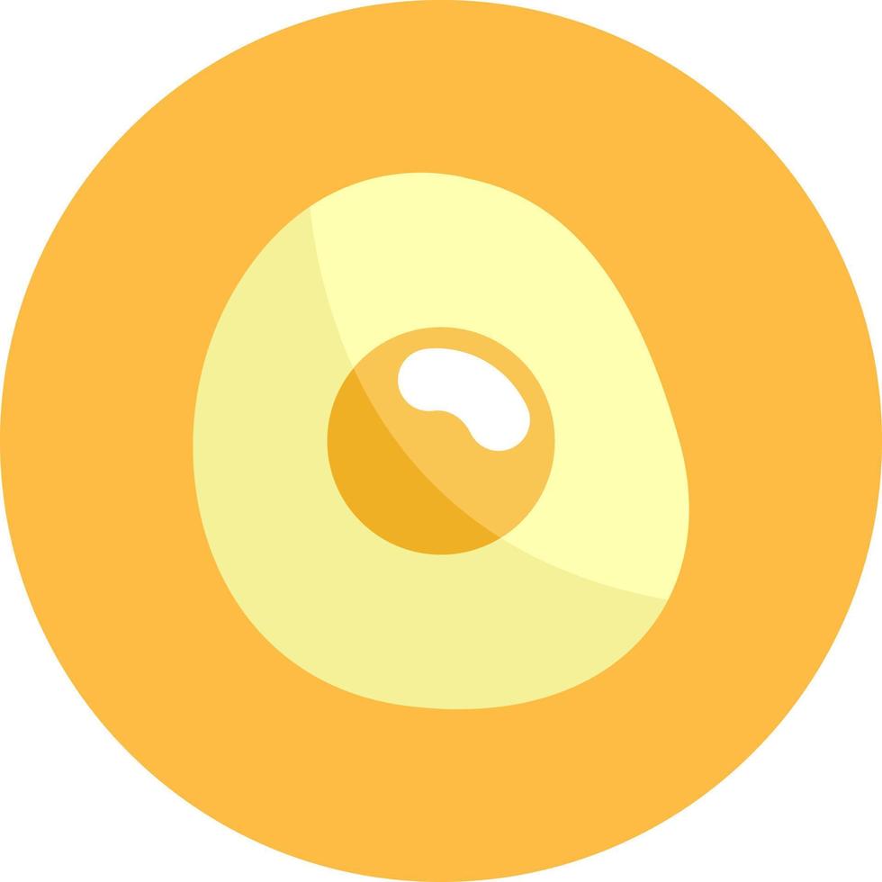 Breakfast egg, illustration, vector on a white background.