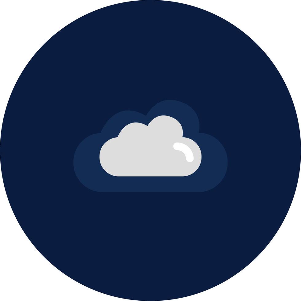 White cloud, illustration, vector, on a white background. vector