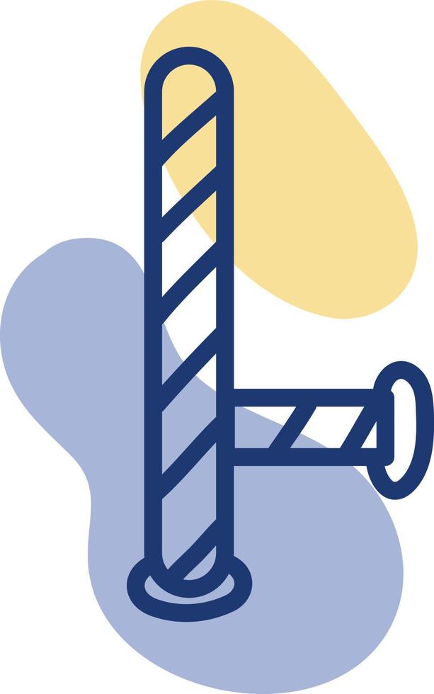 Police poll, illustration, vector, on a white background. vector