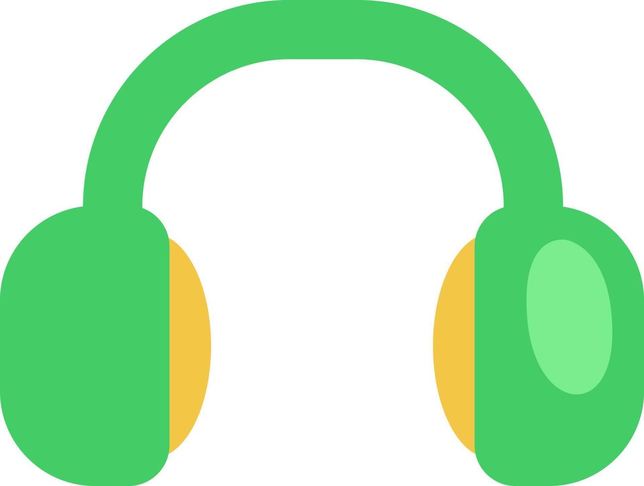 Workplace headphones, illustration, vector on a white background.