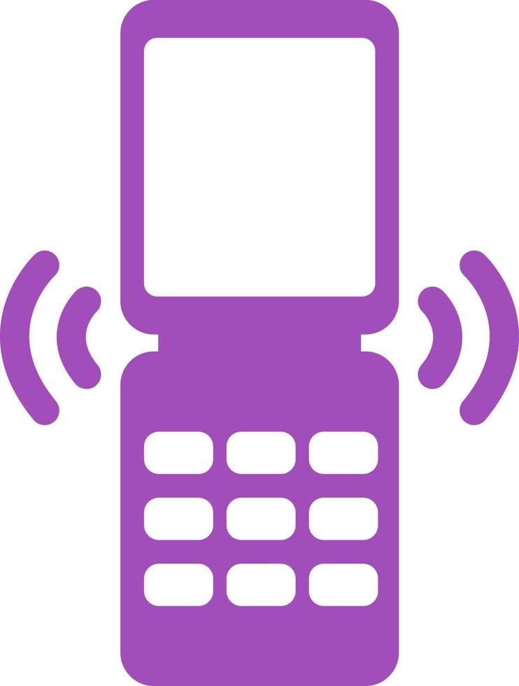 Old cellphone, illustration, on a white background. vector