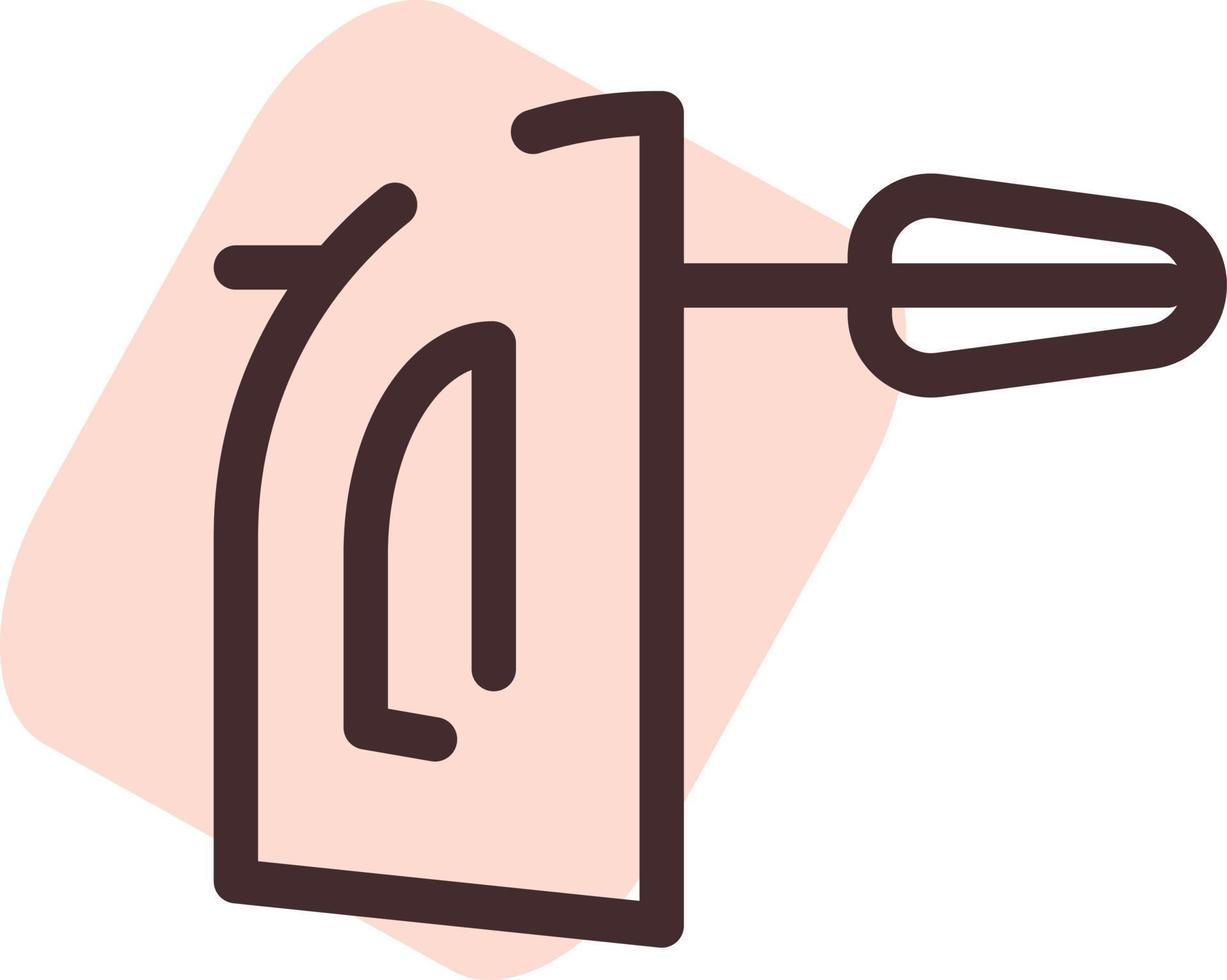 Pink hand mixer, illustration, vector, on a white background. vector