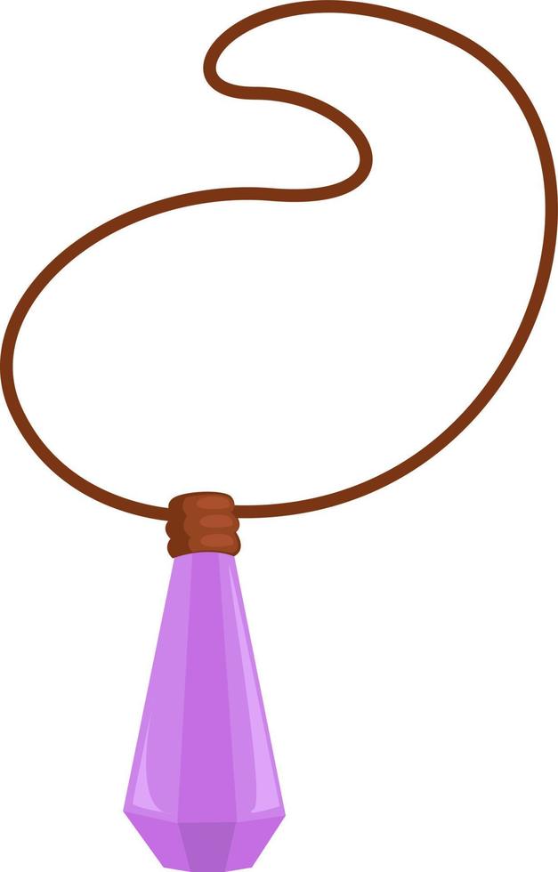 Purple crystal ,illustration,vector on white background vector