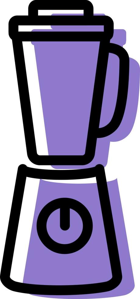 Purple blender, illustration, on a white background. vector