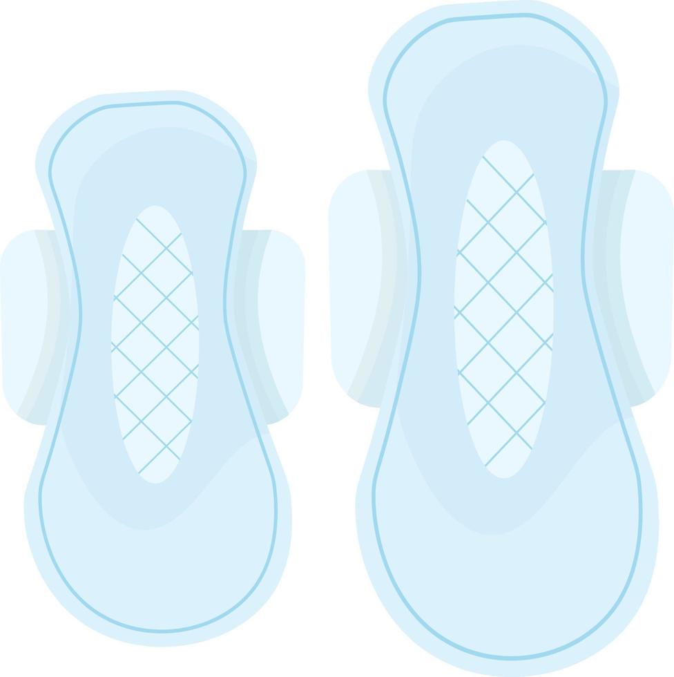 Sanitary napkins, illustration, vector on white background